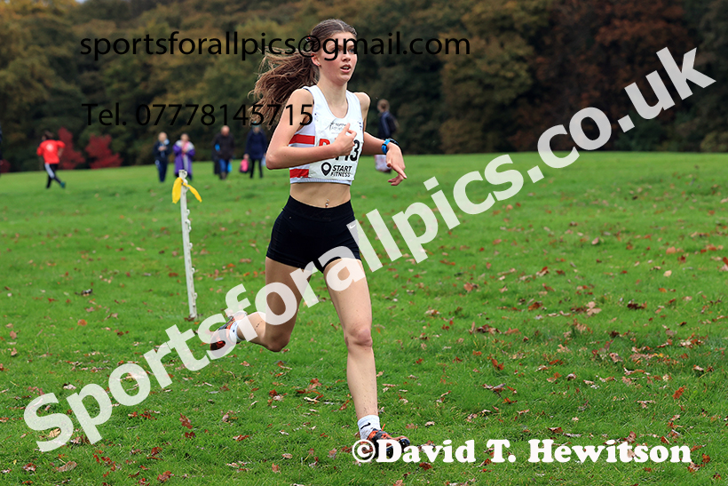 Womens under-17s, 2024 Northern Cross Country Relays, Graves Park, Sheffield.   Photo: David T. Hewitson/Sports for All Pics